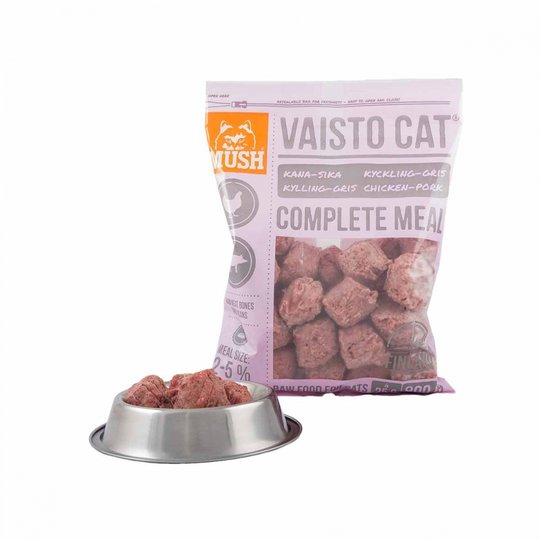 Vaisto Cat Kyckling-Gris Köttbullar