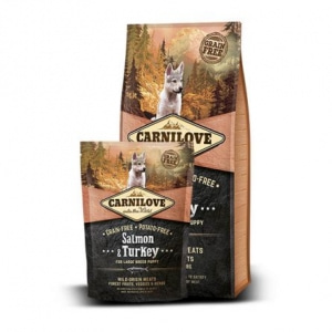 Carnilove Lax & Kalkon, Puppy Large Breed (1,5 kg)
