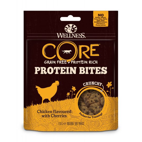 CORE Dog Bites Crunchy Chicken Cherries 170 g