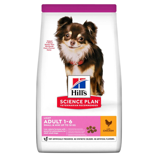 Adult Light Small & Mini torrfoder med kyckling - 1,5 kg