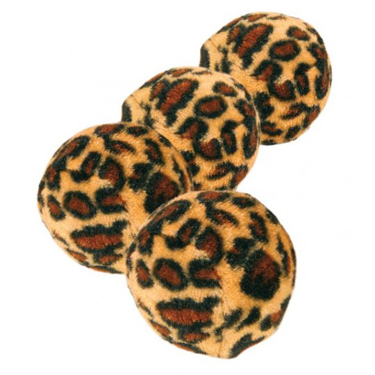Trixie Leopardbollar 4-pack