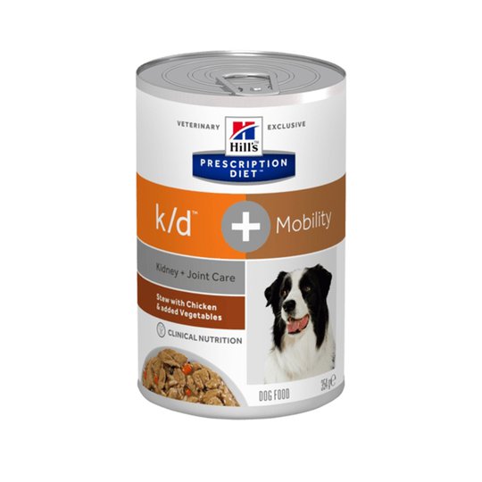Hill’s Prescription Diet Canine k/d + Mobility Kidney + Joint Care Stew Chicken & Vegetables 354 g