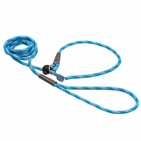 Retrieverkoppel Runt - Turkos 3m