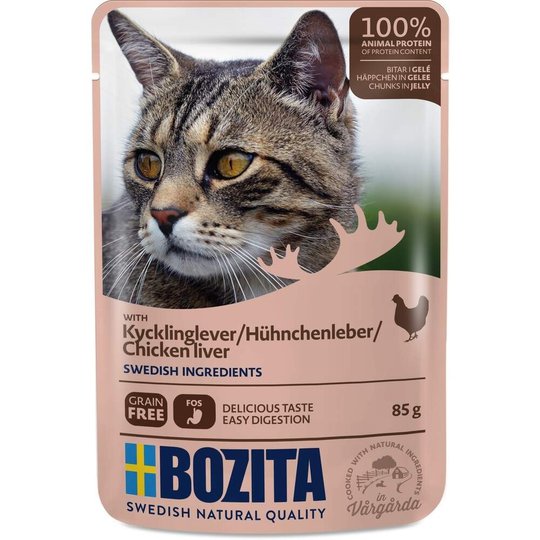 Bozita Cat Kycklinglever i Gelé 85 g