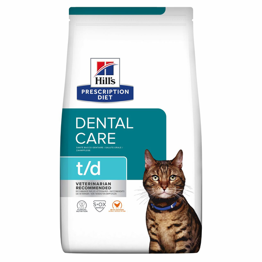 Prescription Diet t/d Dental Care Torrfoder till Katt med Kycklling - 1,5 kg