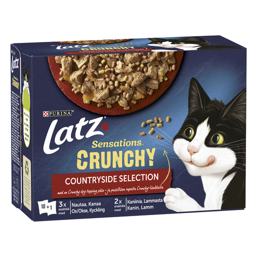 Sensations Crunchy Countryside Selection i Gelé Våtfoder till Katt - 10-Pack