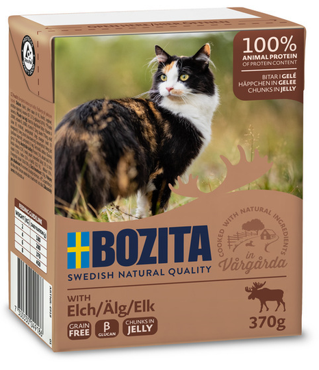 Bitar i sås Älg för katt - 16 st x 370 g