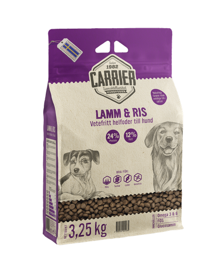 Lamm & Ris Hundfoder - 3,25 kg