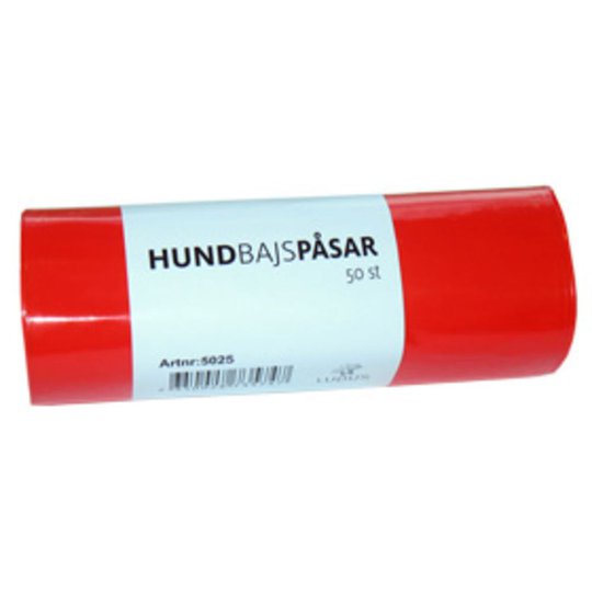 Lupus Bajspåse 50/Rulle (Röd)