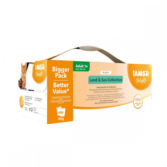 Iams Delights Multipack Land & Sea Collection in Gravy 48x85 g