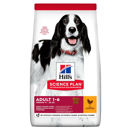 Adult Medium torrfoder med kyckling - 2,5 kg