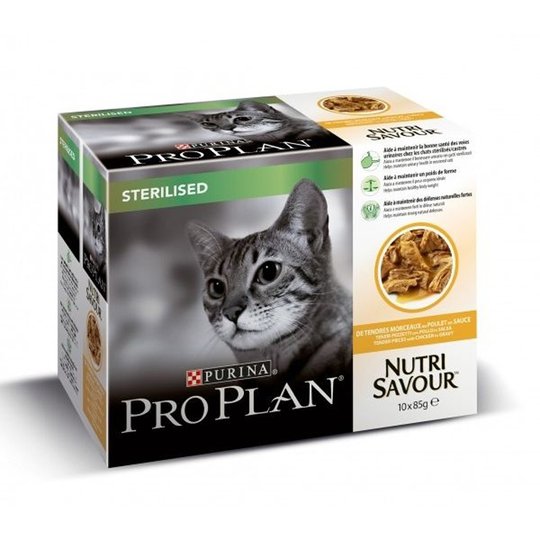 ProPlan Sterilised Cat Chicken Multipack Wet (10x85g)