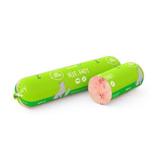 Smaak Raw Complementary Beef Fatty 500 g