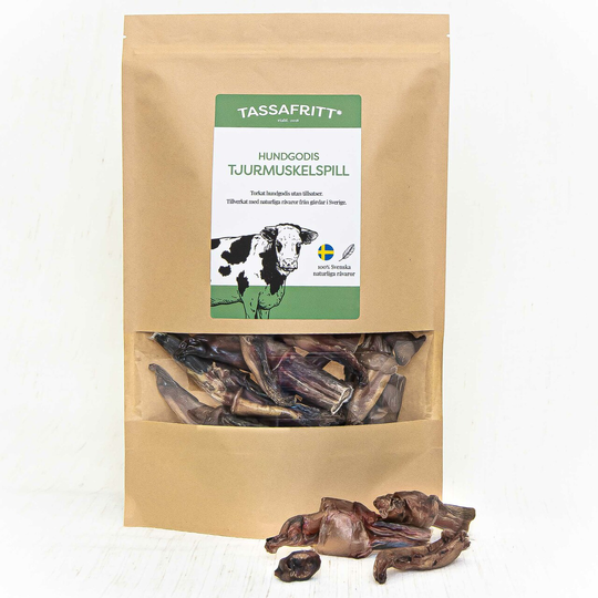 Svenskt Hundgodis Tjurmuskelspill - 100 g