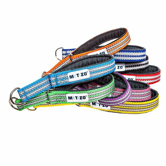 Fodrat Halsband Halvstryp - 20 cm x 15 mm / Röd