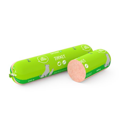 Smaak Raw Complementary Turkey Minced with Bones 500 g