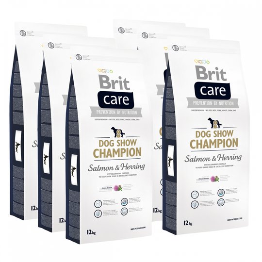 Brit Care Dog Show Champion Salmon & Herring 6x12 kg