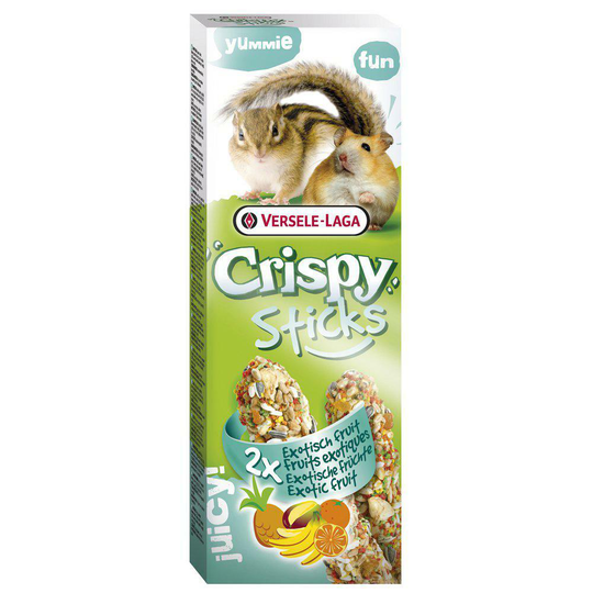 Kräcker Hamster/Ekorre med Exotic Fruit - 2 sticks