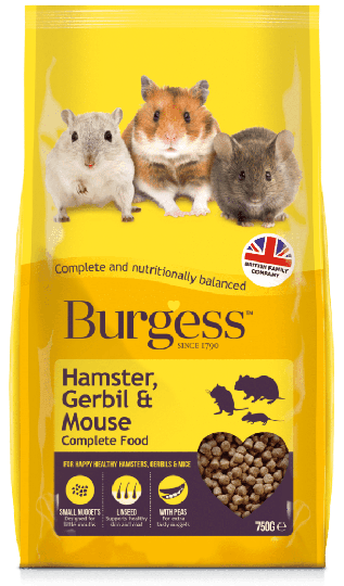Smaskigt Hamster, Gebril & Musfoder - 750 gram
