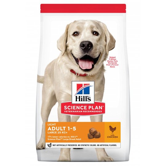 Science Plan Adult Light Large Breed med Kyckling 18 kg