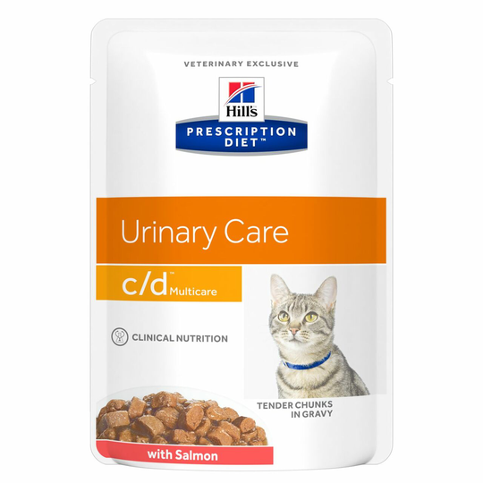 Prescription Diet c/d Multicare kattfoder med lax - 12 x 85 g