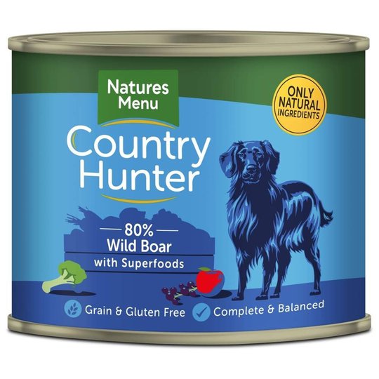 NaturesMenu Country Hunter Dog Vildsvin 600 g