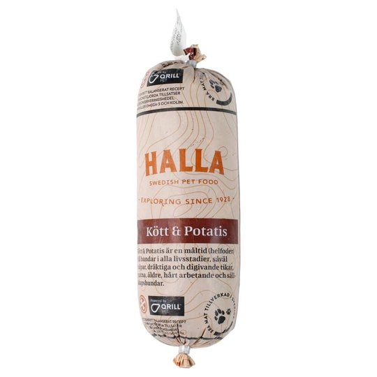 Halla Färskfoder Kött & Potatis 500 g