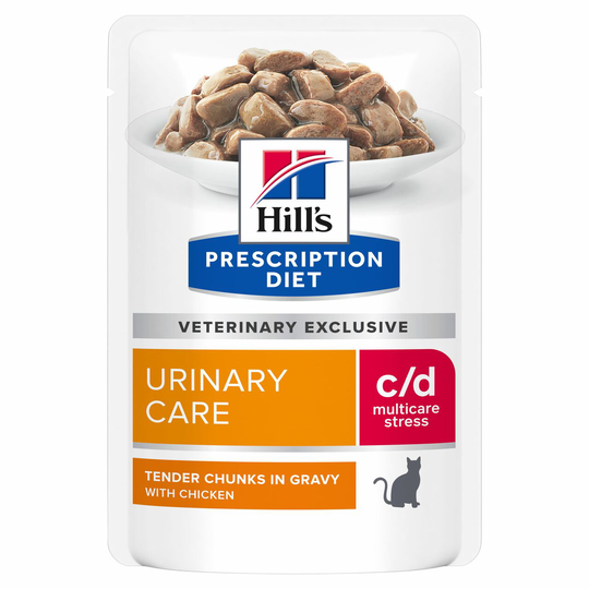 Prescription Diet c/d Multicare Stress Urinary Care Våtfoder till Katt med Kycklingsmak - 12 st x 85 g