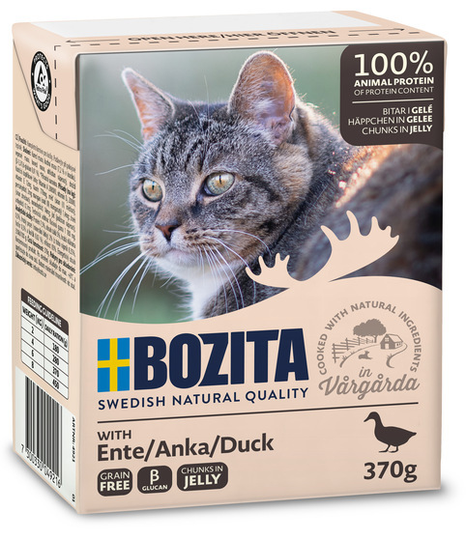 Bitar i sås Anka för katt - 16 st x 370 g