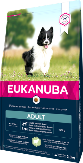 Dog Adult Small/Medium Lamb & Rice - 2,5 kg