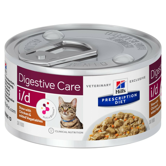 Prescription Diet i/d Stew kattfoder med kyckling & grönsaker - 24 x 82 g