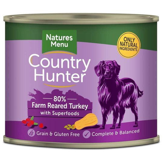 NaturesMenu Country Hunter Dog Kalkon 600 g