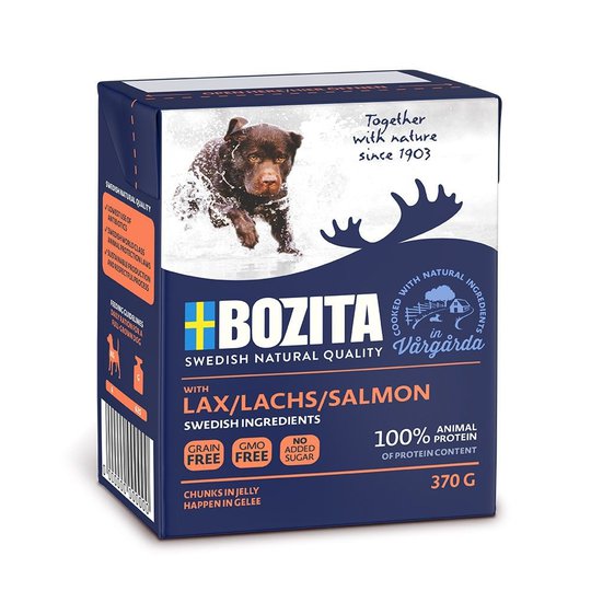 Bozita Hund Bitar i Gelé Lax 370 g