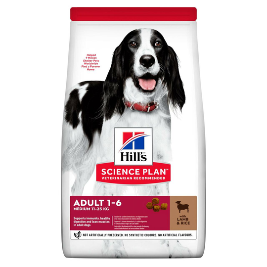 Adult Medium torrfoder med lamm och ris - 2,5 kg