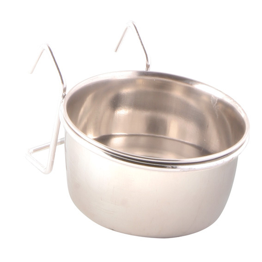 Rostfri Foderkopp för Undulater och Papegojor - 150 ml