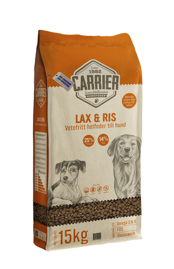 Lax & Ris Hundfoder - 15 kg