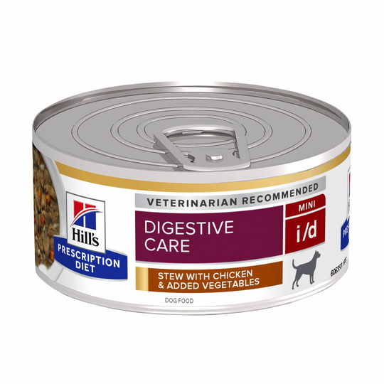 Prescription Diet i/d Digestive Care Stew med Kyckling & Tillsatta Grönsaker - 24 st x 156 g