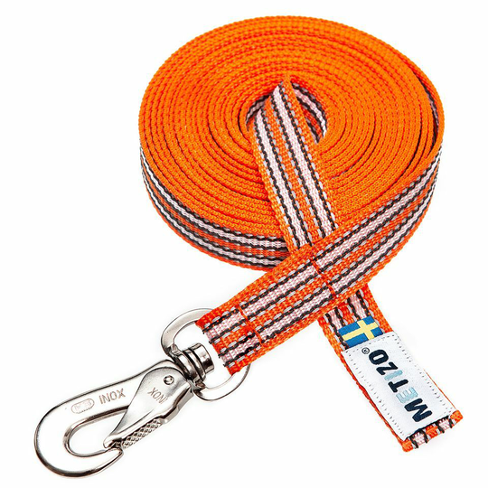 Nosework Koppel Utan Handtag - Orange / 4 m x 15 mm