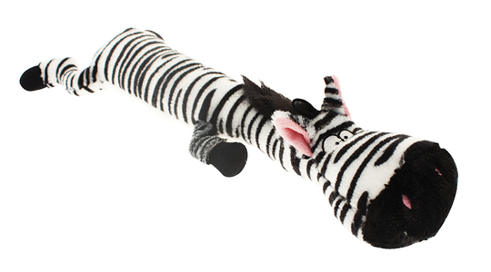 Långt djur i plysch - Zebra